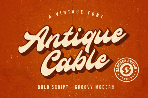 Antique Cable: A Vintage Handwritten Font for Branding