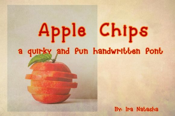 Apple Chips: A Sweet Handwritten Font for Campaigns
