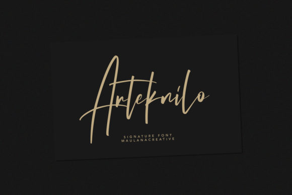 Arteknilo: The Elegant Handwritten Font for Your Brand