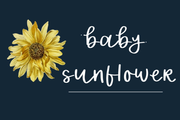 Baby Sunflower: A Handwritten Font for Small Business Branding