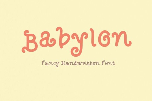 Babylon: A Bold Handwritten Font for Makers