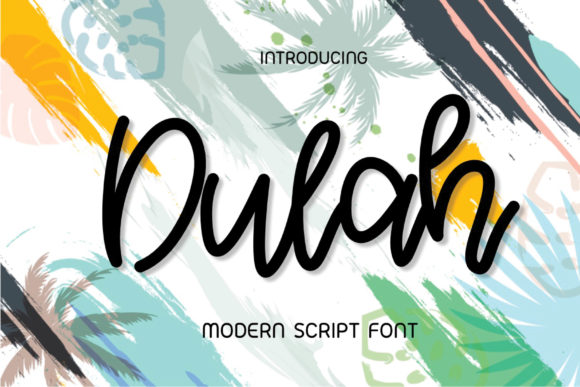 Dulah: A Handwritten Font for Authentic Brand Stories
