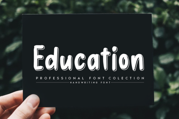 Education: A Handwritten Font for Editorial Design