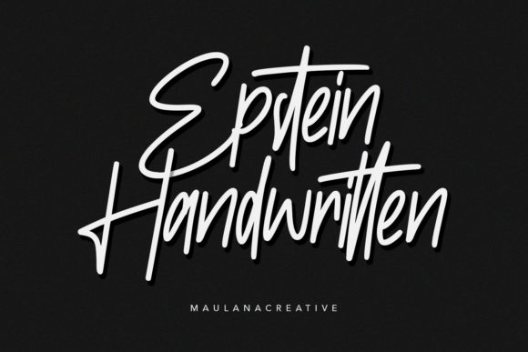 Epstein: A Handwritten Font for Authentic Branding