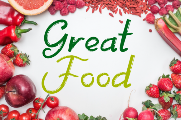 Great Food: A Handwritten Font for Modern Web Design