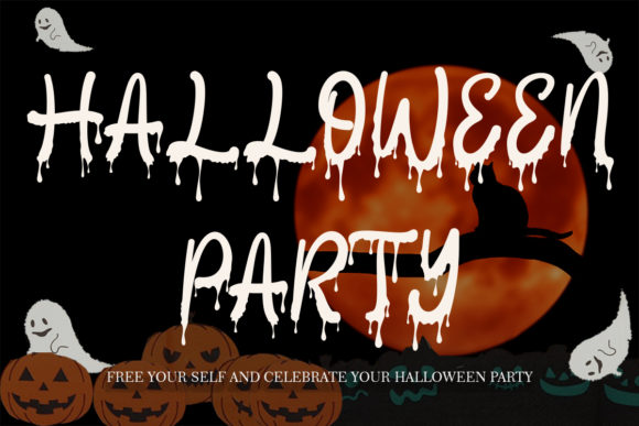 Halloween Party: A Handwritten Font for Editorial Design