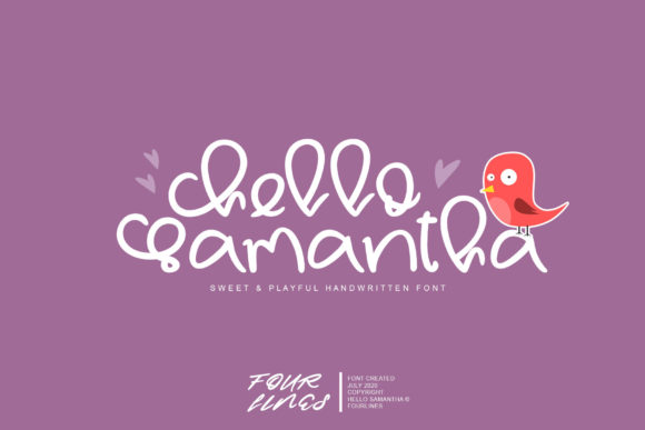 Hello Samantha: A Charming Script Font for Editorial Design