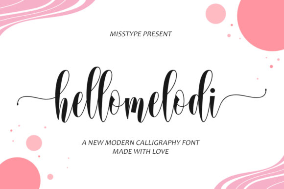 Hellomelodi: A Charming Script Font for Web Design