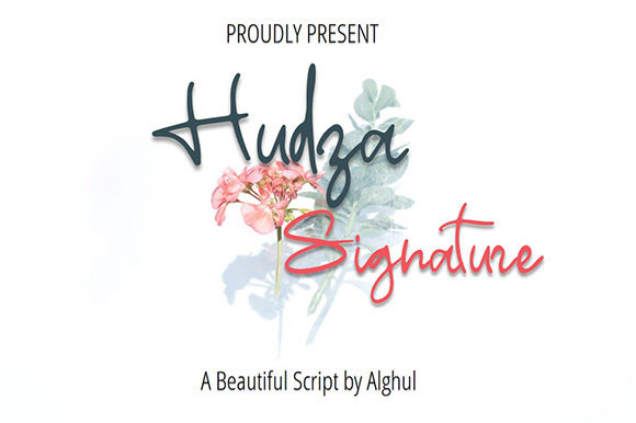 Hudza Signature: A Premium Font for Brand Identity