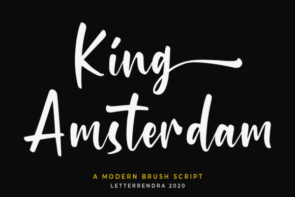 King Amsterdam: A Timeless Handwritten Font for Editorial Design