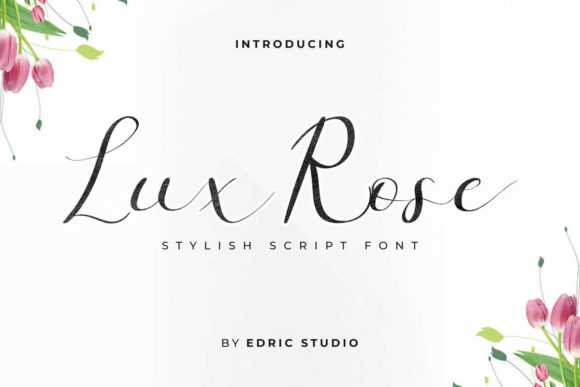 Lux Rose: A Modern Script Font for Editorial Design
