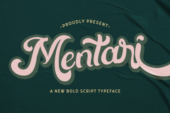 Mentari: A Bold Script Font for Brand Identity