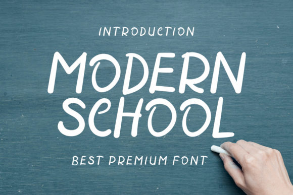 Modern School: A Handwritten Font for Editorial Design