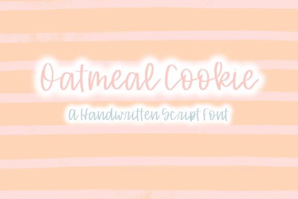 Oatmeal Cookie: A Handwritten Font for Authentic Branding