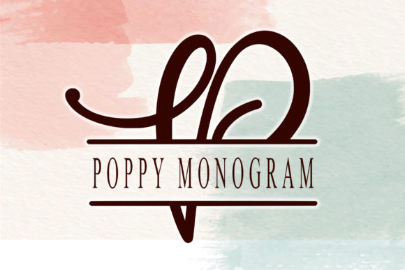 Poppy Monogram: A Modern Font for Brand Identity