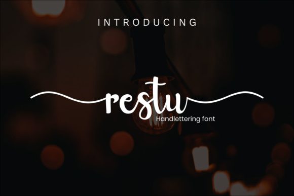 Restu: An Elegant Script Font for Editorial Design