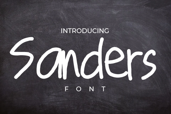 Sanders: A Handwritten Font for Campaigns