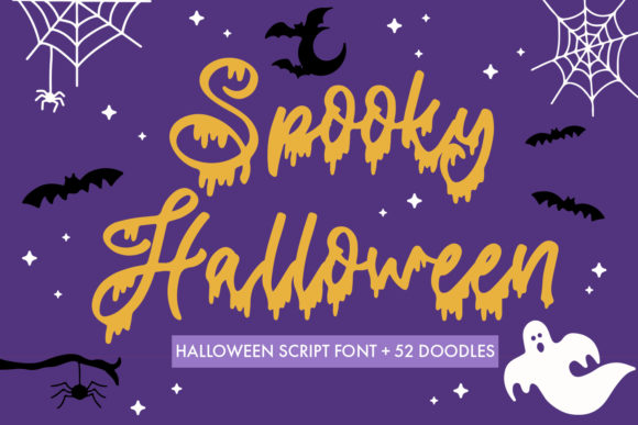 Spooky Halloween Title: A Playful Handwritten Font