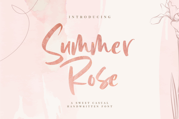 Summer Rose: A Handwritten Font for Small Business Branding