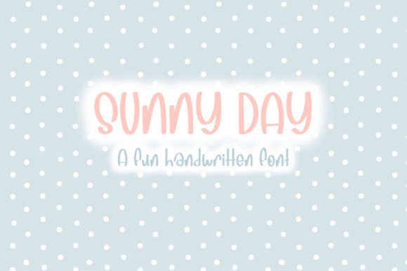 Sunny Day: A Handwritten Font for Editorial Warmth