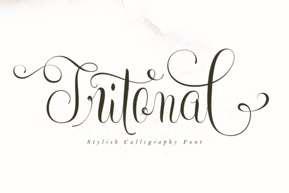 Tritonal: A Modern Script Font for Web Design